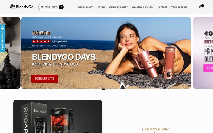 Screenshot of blendygo.cz
