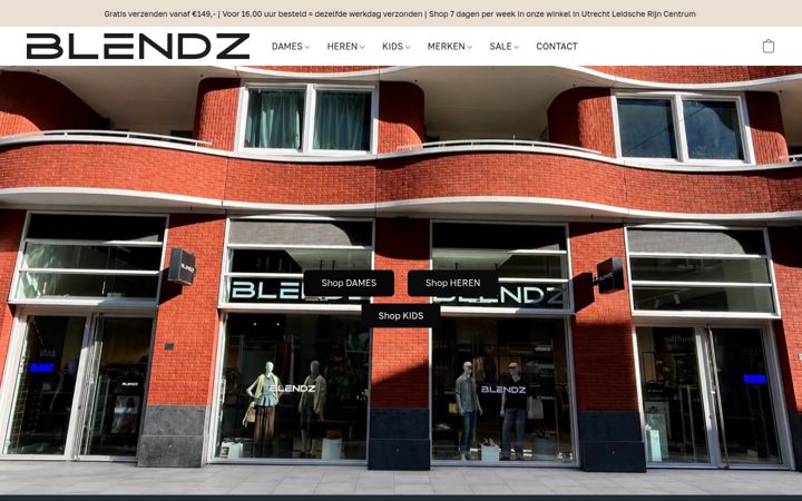 Captură de ecran a blendz.nl