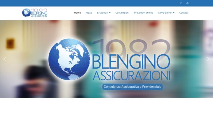 Ekrano kopija blenginoassicurazioni.it
