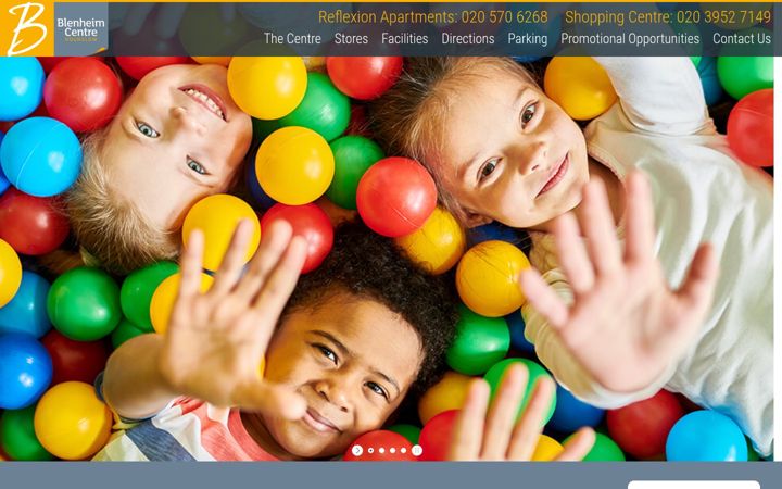 Screenshot of blenheim-centre.com