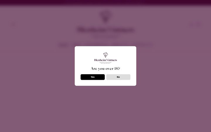 Screenshot of blenheimvintners.com