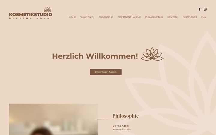 Screenshot of blerinaademi.com
