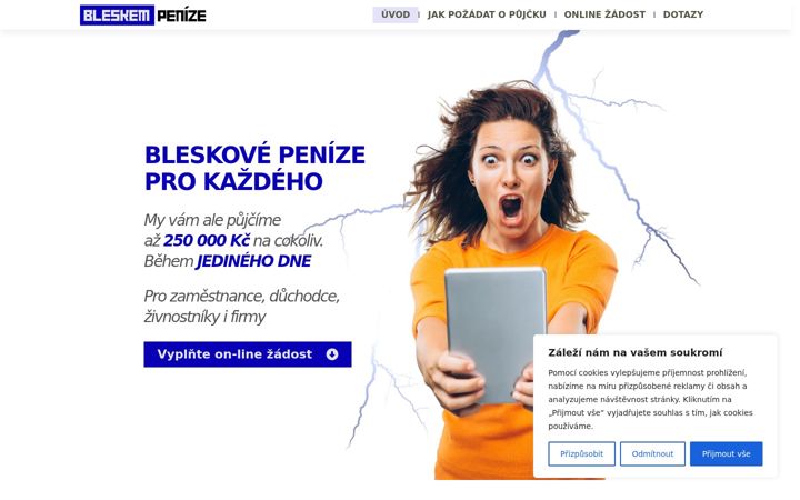 Screenshot of bleskempenize.cz