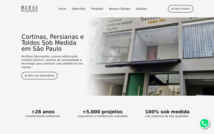 Screenshot van blessdecoracoes.com.br