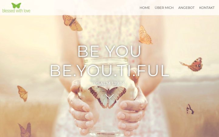 Screenshot of blessed-with-love.de