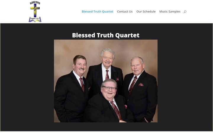 Screenshot of blessedtruthquartet.com