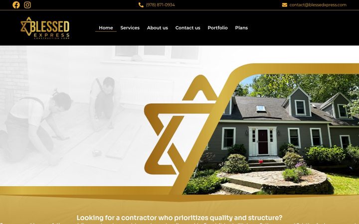 Screenshot of blessedxpress.com