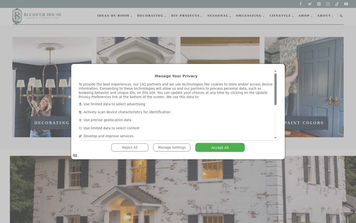 Screenshot of blesserhouse.com
