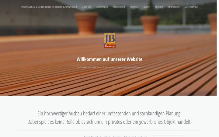Screenshot of blessing-innenausbau.de