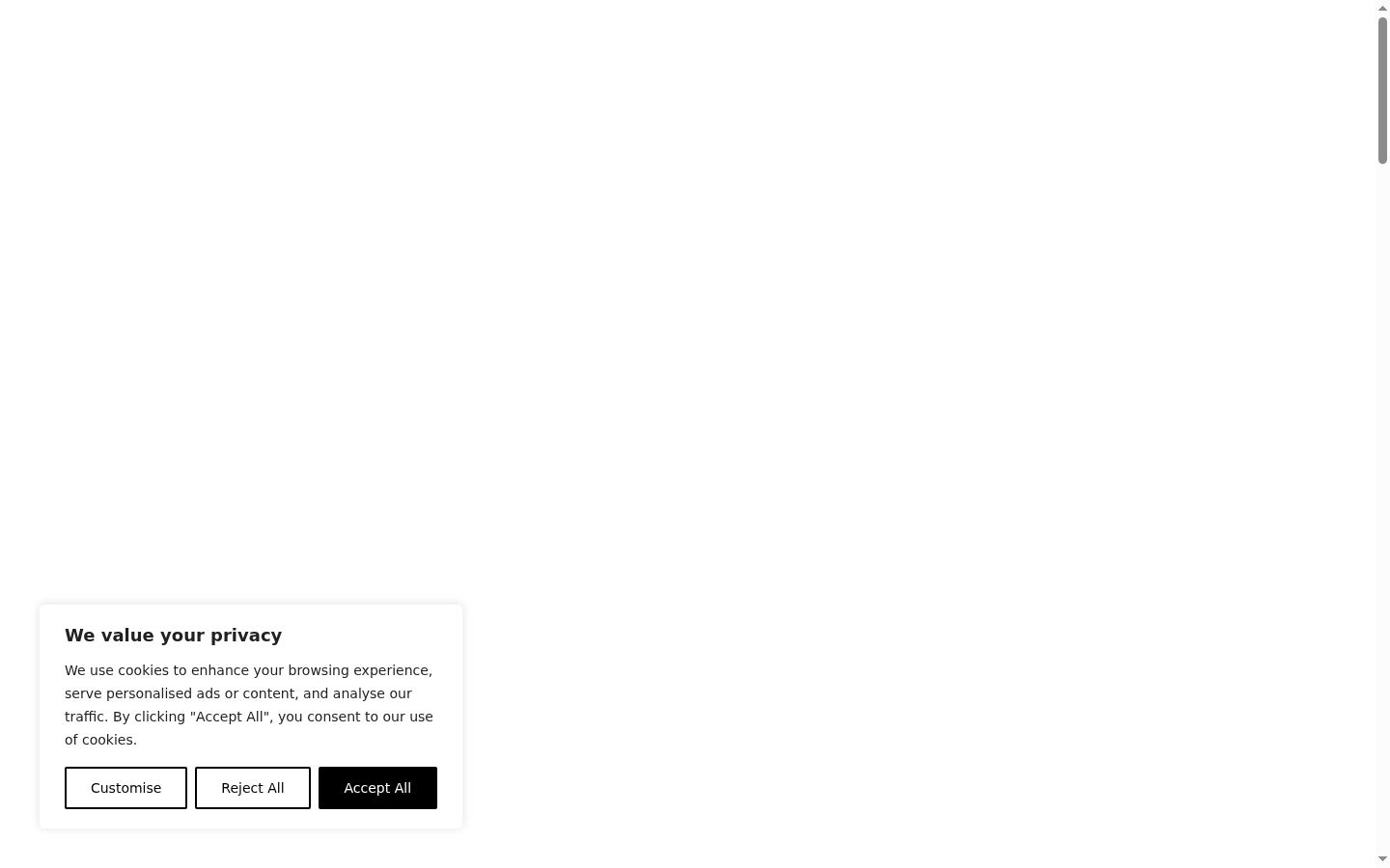 Screenshot van de toestemmingsbanner zoals getoond vóór enige interactie