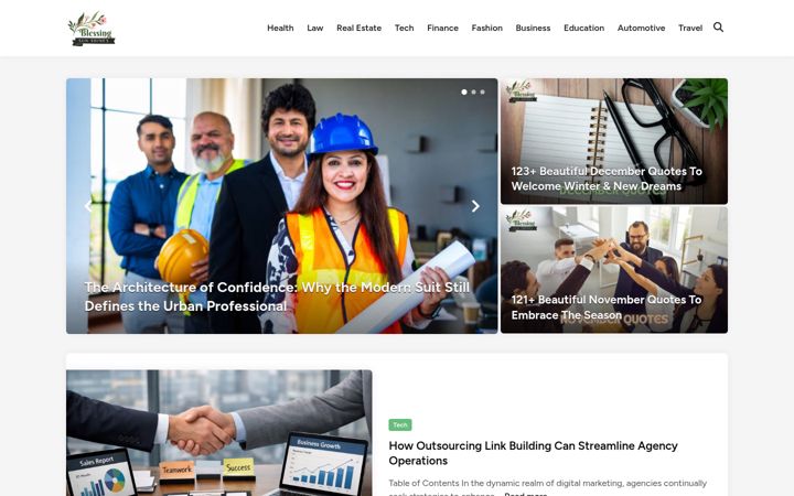 Screenshot of blessingsunshines.com