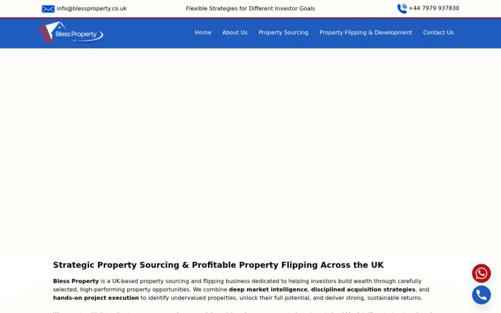 Screenshot of blessproperty.co.uk