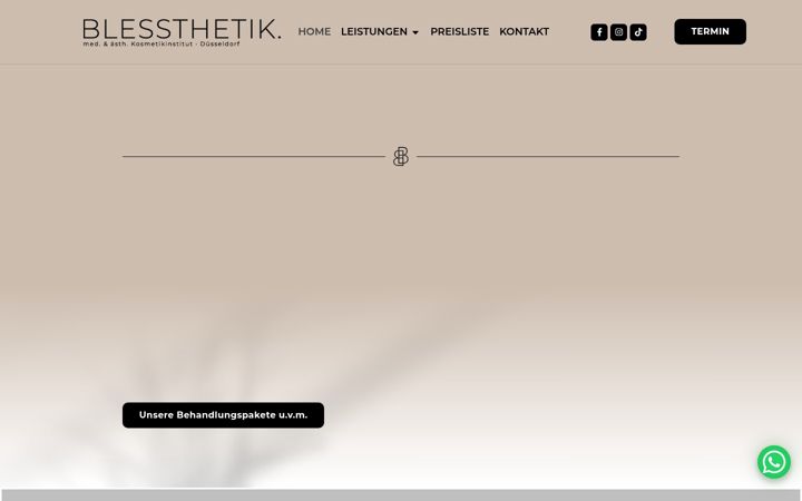 Screenshot of blessthetik.de