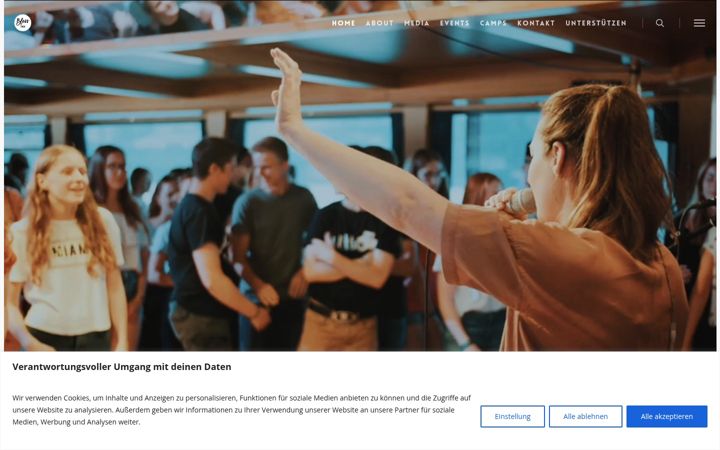 Screenshot of blessthun.ch