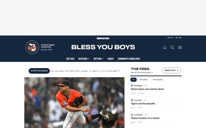 Screenshot of blessyouboys.com