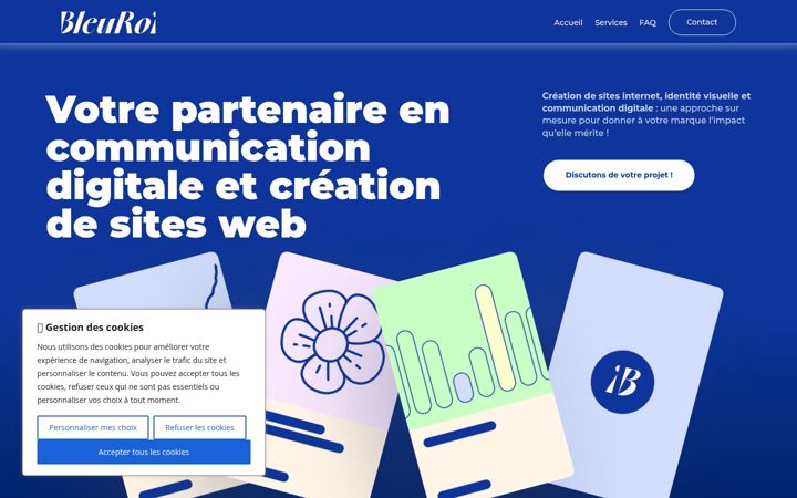 Screenshot of bleu-roi.com