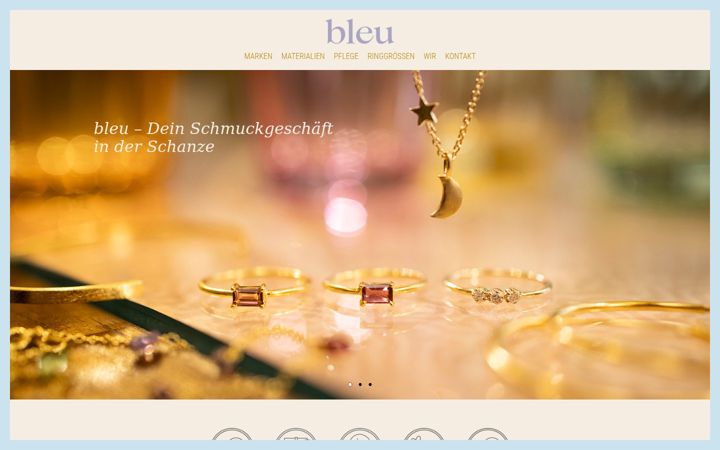 Screenshot of bleu-shop.de