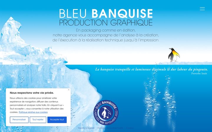 Screenshot of bleubanquise.com