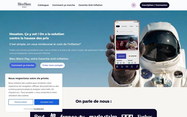Screenshot of bleublanc-pay.fr