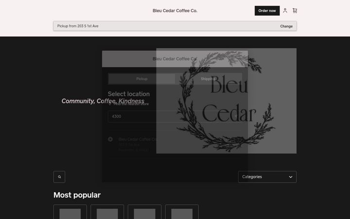 Screenshot of bleucedar.com