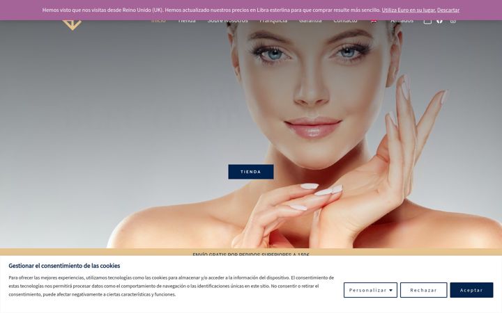 Ekrano kopija bleuclaircosmetics.es