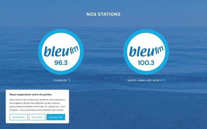 Ekraanipilt saidist bleufm.ca