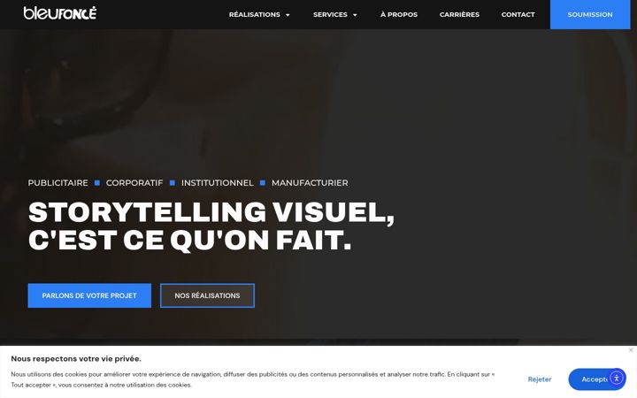 Ekraanipilt saidist bleufonce.ca