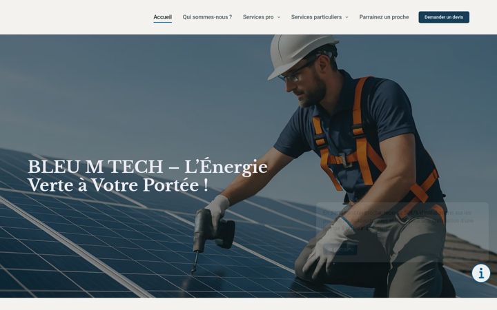 Screenshot of bleumtech.com
