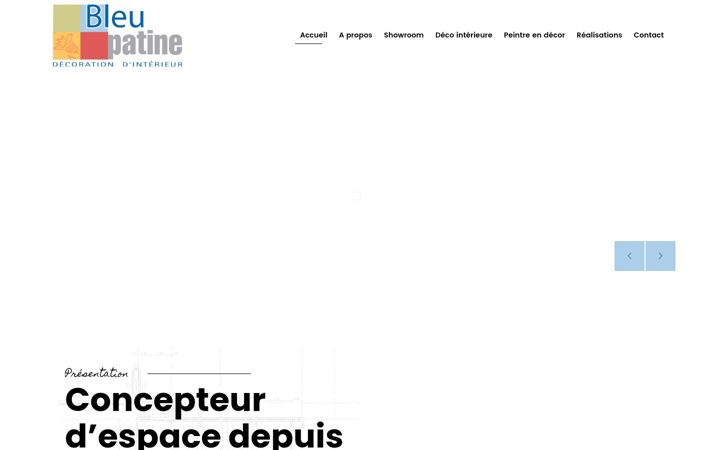Zrzut ekranu bleupatine.fr