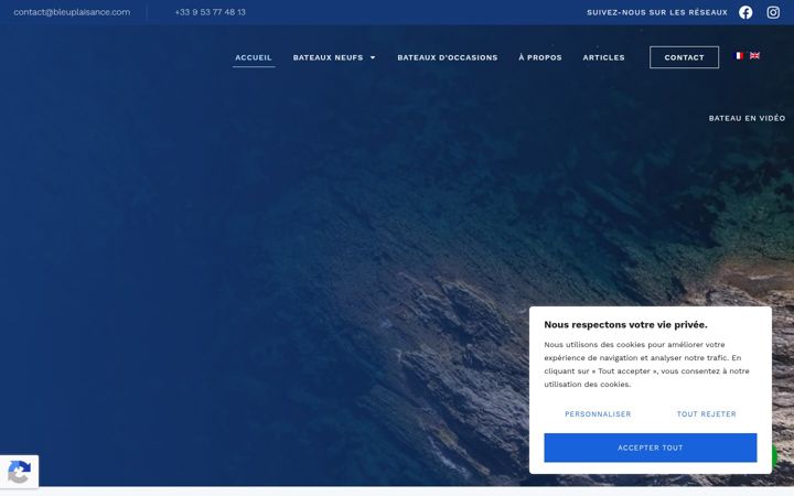 Zrzut ekranu bleuplaisance.com