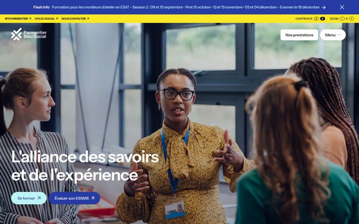 Screenshot of bleusocial.com