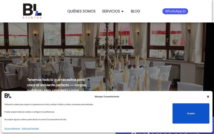Screenshot of bleventos.com.mx