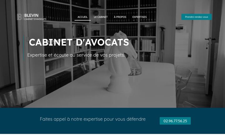 Screenshot of blevin-avocat.fr