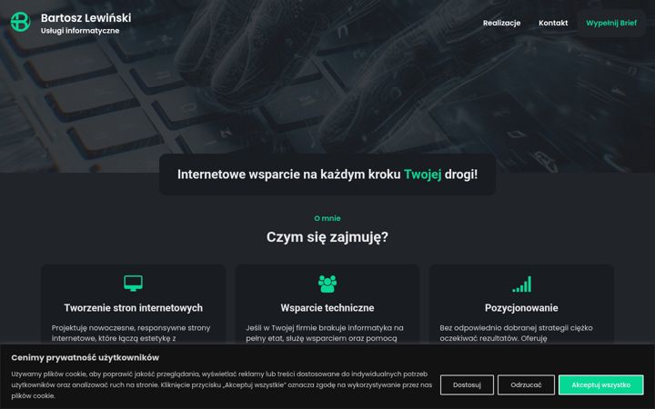 Screenshot of blewinski.pl