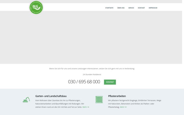 Screenshot of blg-galabau.de