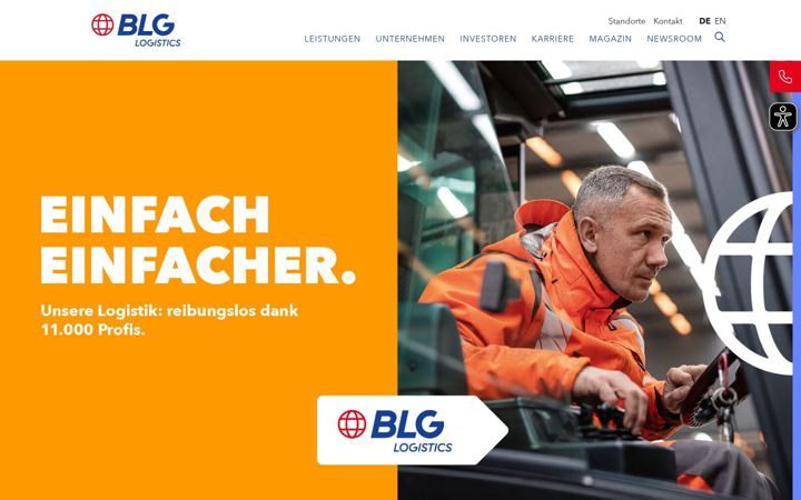 Screenshot of blg.de