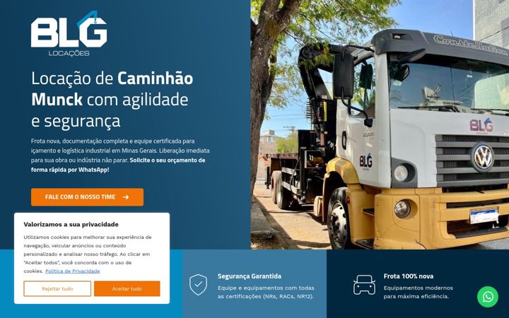 Zrzut ekranu blglocacoes.com.br