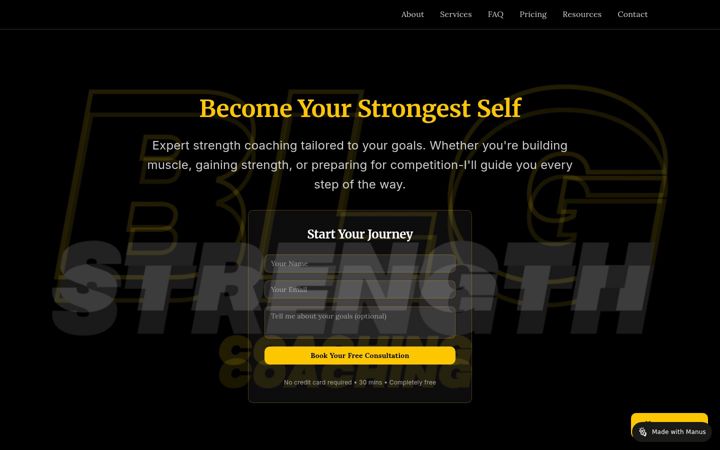 Zrzut ekranu blgstrength.co.uk