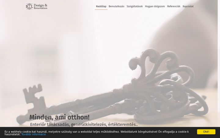 Captura de ecrã de blhome.hu