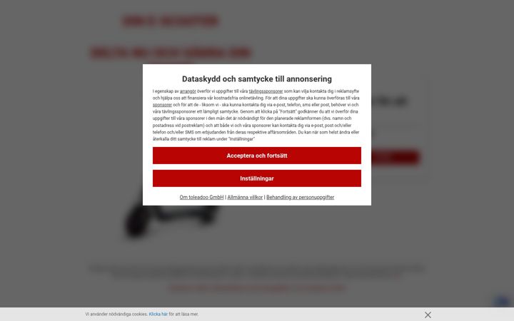 Screenshot of bli-en-vinnare.com