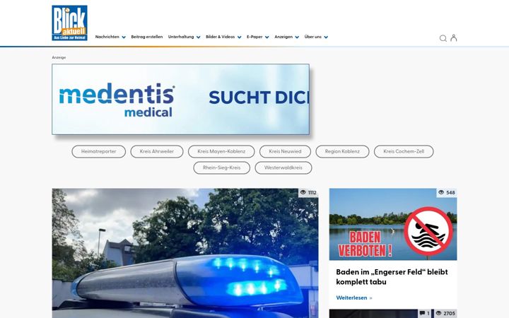 Screenshot of blick-aktuell.de