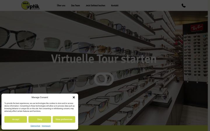 Screenshot of blick-punkt-optik.at