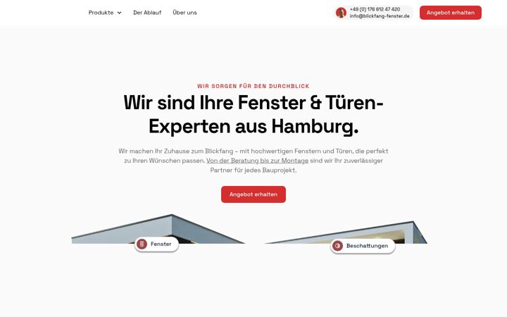 Screenshot of blickfang-fenster.de