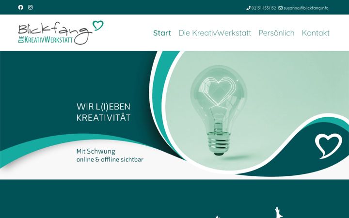 Screenshot of blickfang.solutions