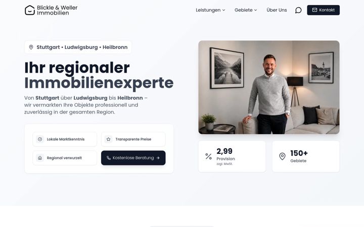 Screenshot of blickle-weller.de