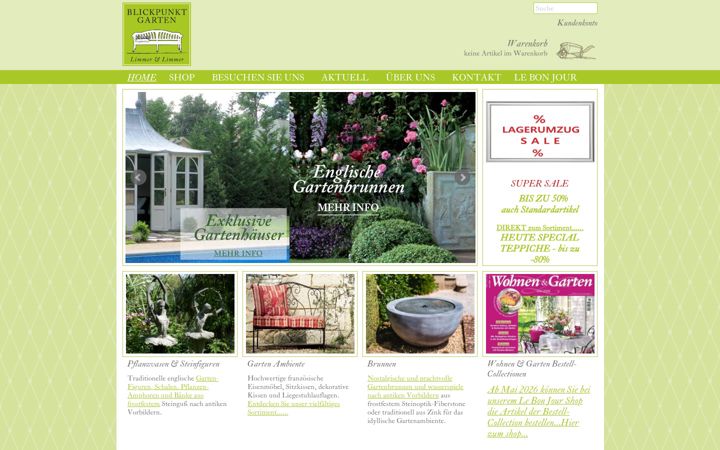 Screenshot of blickpunkt-garten.de