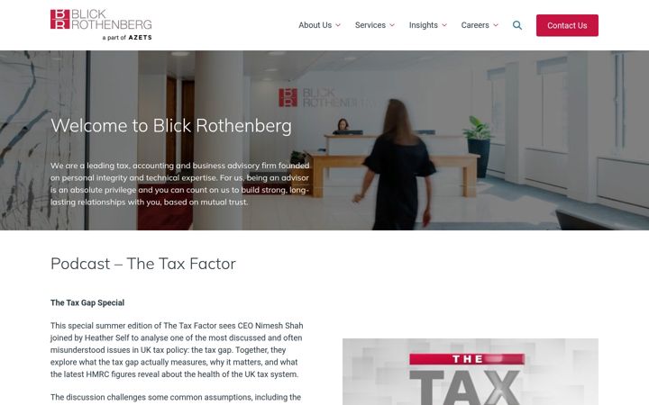 Screenshot of blickrothenberg.com