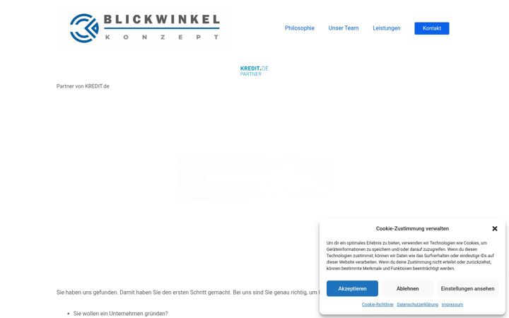 Screenshot di blickwinkel-konzept.de