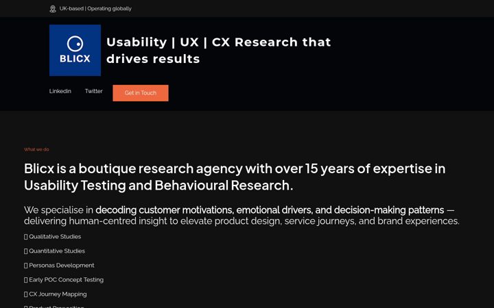 Screenshot of blicx.com