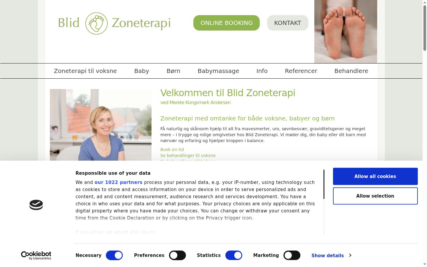 Screenshot tal-banner tal-kunsens muri qabel kwalunkwe interazzjoni